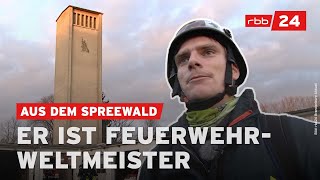 Der schnellste Retter der Welt  Oliver Nopper ist Sieger der FeuerwehrWeltmeisterschaft [upl. by Yelrebma]