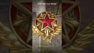 2021 Red Service Medal in Counter Strike 2 CS2 cs2 [upl. by Santoro]