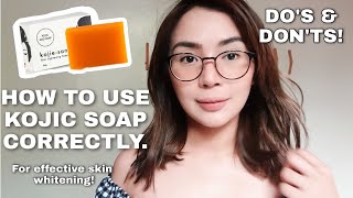 HOW TO USE KOJIE SAN WHITENING SOAP DOS amp DONTS English sub [upl. by Negeam893]