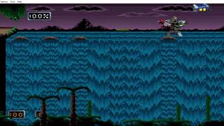 DOOM TROOPERS SNES The Waterfall Jump [upl. by Grimbly]