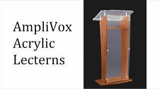 Acrylic Podium Lecterns Plus Customization Options [upl. by Raphael]