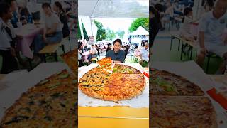 32 Inch Sourdough Pizza Challenge This ones brutal 🫠 foodchallenge [upl. by Asimaj]