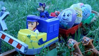 PATRULLA CANINA y el TREN de los HUEVOS GIGANTES PAW PATROL Patrulla de cachorros [upl. by Orin75]