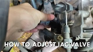 How to Adjust Idle Air Control IAC Valve [upl. by Marzi]