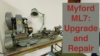 Myford ML7 Upgrades and Repairs New belts new oilers a leadscrew handwheel plus a lamp fix [upl. by Marala343]