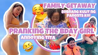 PRANKING THE BDAY GIRL MY NIECE AYANA  ANNOYING TITA  JELAI ANDRES [upl. by Shayna]