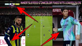 INNER SLEEVED amp UNICOLOR FIXED KITS LEAKED 2425  PES 2021 amp FOOTBALL LIFE [upl. by Edra]