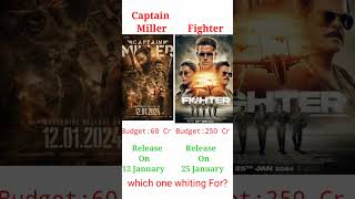 Fighter Vs Captain miller movie Comparison shorts fighter captainmiller [upl. by Nirda]