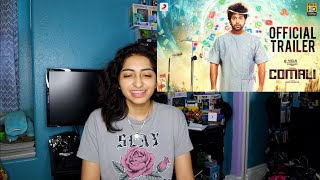 Comali  Official Trailer REACTION Tamil  Jayam Ravi Kajal Aggarwal  Hiphop Tamizha [upl. by Adiene]