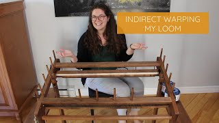 How I Indirect Warp my Ashford Rigid Heddle Loom [upl. by Henryson]