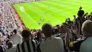 Joelinton Goal Celebration Newcastle v Southampton Gallowgate East Corner View Class [upl. by Halimeda]