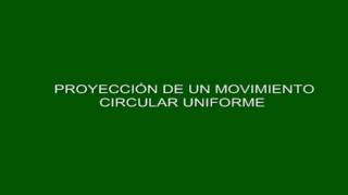 Proyeccion de un Movimiento Circular Uniforme [upl. by Nirehtak995]