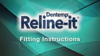 Dentemp Relineit Instructions for Relining Dentures [upl. by Humfrey]