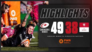 INCREDIBLE COMEBACK SECURES STUNNING WIN  Saracens Women 4938 GloucesterHartpury  PWR Highlights [upl. by Hurlow]