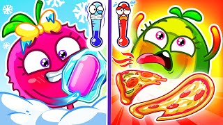 Hot and Cold Song 🥵🥶 No No Its Too Hot🔥II VocaVoca🥑Kids Songs amp Nursery Rhymes [upl. by Nataline]