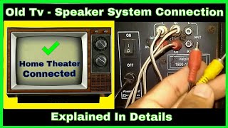 How to connect home theater system to old televisionTelevisionhome theater connection kaise kare [upl. by Jarietta]