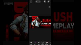 BGMI RUSH Gameplay Thumbnail Design Tutorial  StepbyStep Guide 🎮shorts ytshorts bgmi [upl. by Earehs363]