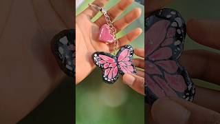 Diy keyring with super clay 🩷🦋 [upl. by Funda]