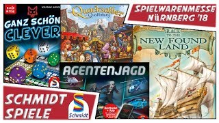 Schmidt Spiele  Brettspiele  Neuheiten  Spielwarenmesse Nürnberg 18 [upl. by Africa787]