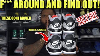 WE GOT SOME PROBLEMS CHECK THEM 2024 JORDAN 3 BLACK CEMENT SHOCK DROP PAIRS ASAP [upl. by Ariak221]