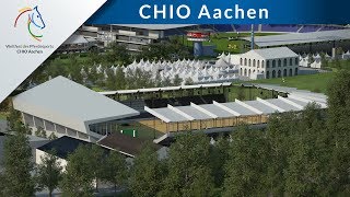 Erlebe das Turniergelände des CHIO Aachen im virtuellen Kameraflug [upl. by Leirud]