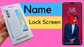 samsung a16 always on display  samsung a16 lock screen par name kaise likhe  Samsung Galaxy A16 5G [upl. by Annaegroeg]