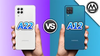 Samsung Galaxy A22 vs Samsung Galaxy A12 [upl. by Hartzke450]