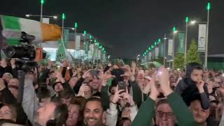 Celtic fans welcome team back to parkhead as champions celtic celticpark football [upl. by Eigram]