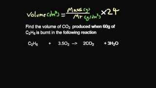 GCSE  Chemistry  Gases and calculating volumes  Edexcel Further Additional [upl. by Yhtnomit]