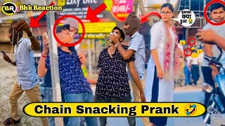 Chain Sneaking prank In public with A Twist on Reaction 😱 public Sneaking By Real Story 🥺 [upl. by Ainehta323]