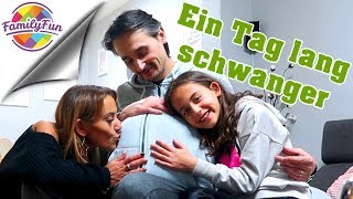 1 TAG LANG SCHWANGER  WENN MÄNNER SCHWANGER SIND  Family Fun [upl. by Leanard]