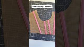 How to make boning channels for corsets and bustiers corset corsettutorial shorts [upl. by Noisla995]