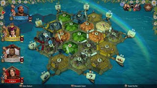 Catan Console Edition  Cities and Knights Gameplay [upl. by Nnitsuj]