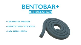 BeSealed BENTOBAR bentonite waterstop for sealing construction joints [upl. by Habeh]