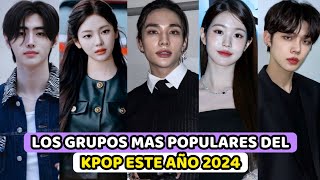 ESTOS SON LOS GRUPOS DE KPOP MAS POPULARES Y FAVORITOS DEL 2024 LOS MAS VOTADOS EN JAPON [upl. by Hsakaa377]