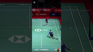 Ginting Vs Axelsen badminton badmintonhighlights sports games ytshorts youtube trending [upl. by Rusell]