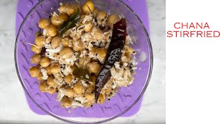 Chick pea Stir fried How to make stir fried chickpeas [upl. by Nylrahc]