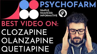 Differences between AntiPsychotics Quetiapine Olanzapine Clozapine [upl. by Welby65]