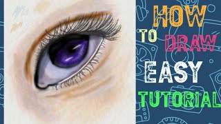 Eye for an Eye quick and easy drawing tutorial under 5 minuteseye digital art on phoneart shorts [upl. by Anora]