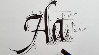 Italic Calligraphy For Beginners 1 Aa [upl. by Bayer402]