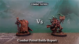 Chaos Space Marines vs Adeptus Custodes  Warhammer 40000 Combat Patrol Battle Report [upl. by Kaufmann475]