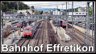 Zugsichtungen beim Bahnhof Effretikon Kanton Zürich Schweiz 2023 [upl. by Karlan]