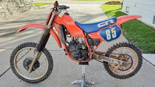 700 Vintage Honda cr250 Barn Find Dirt Bike Will It Run [upl. by Doloritas]