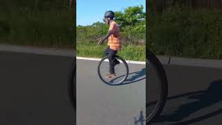 Unicycles unicycling unicycle penny farthing high wheel mike arotsky ballgame [upl. by Elamef384]