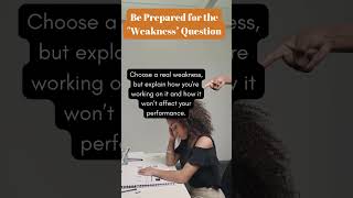 How to answer quotWhat is your weaknessquot Interview Question [upl. by Eyaf124]