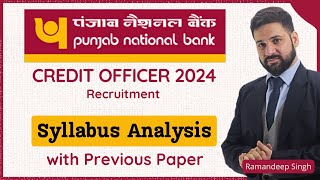 PNB Credit Officer 2024  Syllabus Analyzed with Previous Paper [upl. by Ellenohs]