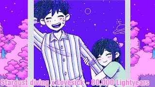 🩷 Omori  Stardust diving x lovesick  80000 lightyears  piano 🩷 [upl. by Elset]