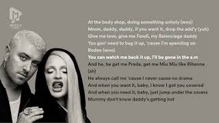 Lyrics Sam Smith  Unholy ft Kim Petras  Karaoke lyricvideo [upl. by Batty]