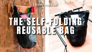 EVERLESS SMARTBAG  THE SELFFOLDING REUSABLE BAG  Kickstarter  GizmoHubcom [upl. by Assirhc388]