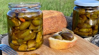 Italian OLIVES homemade original recipe  Best Way to Preserve Olive at Home [upl. by Mychal]